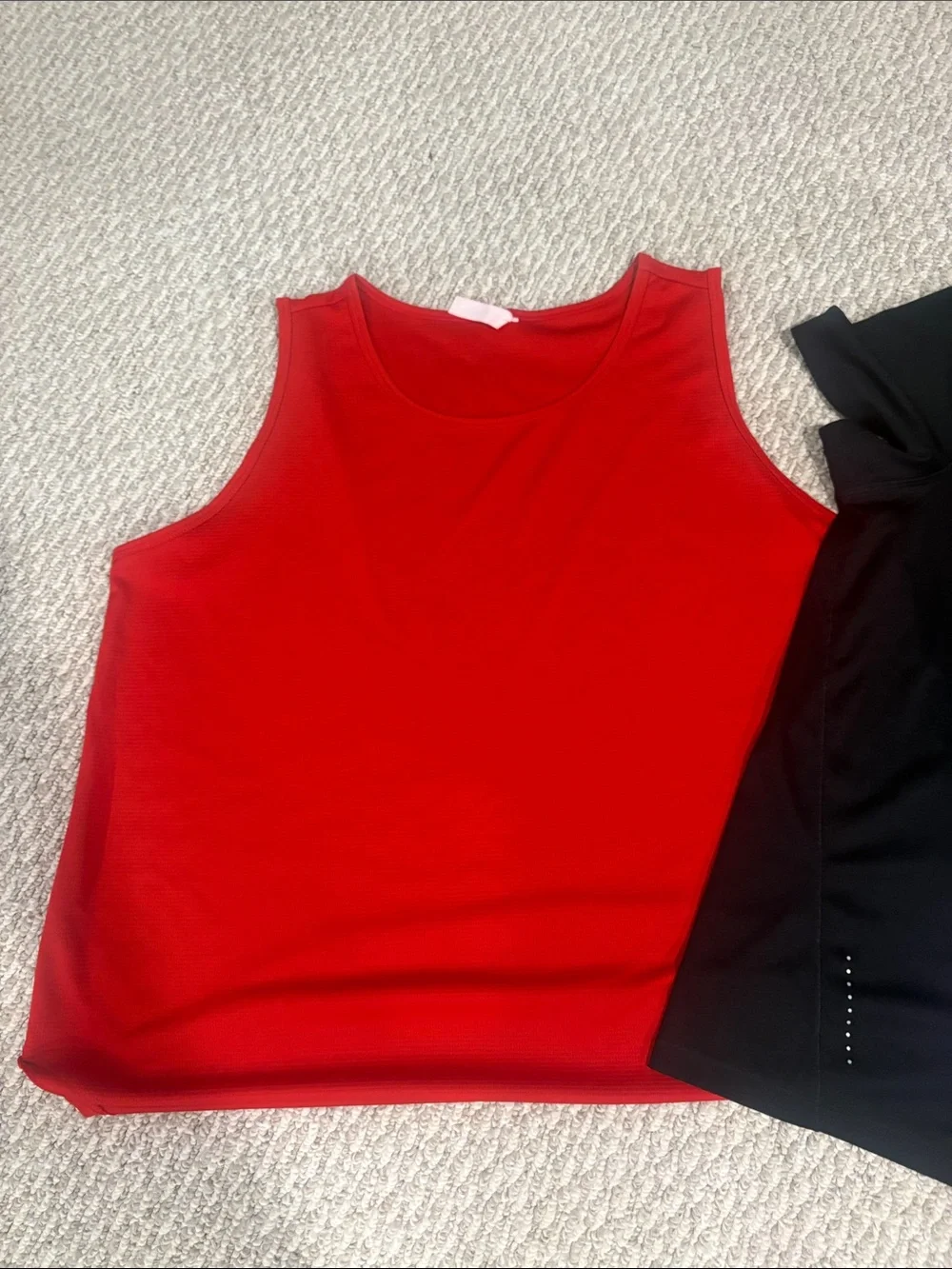 Active Tank & Tee Set - Red, Black, Lavender 1x bundle